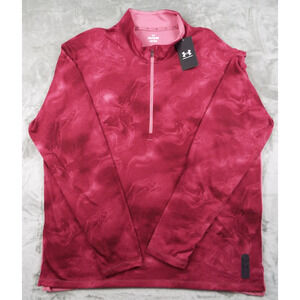 UNDER ARMOUR Shirt Mens 2XL Red Pink Activewear Walking Running Jogging Gym NWT